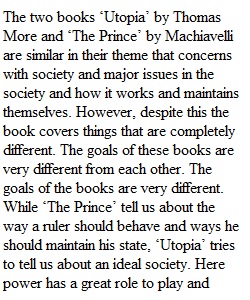 Blog 3: Machiavelli's Prince vs. More's Utopia